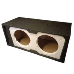 باکس ساب VNG-12103CP-DOUBLE کاستوم 12 اینچ 100 لیتری MDF نما بالا راست دارای حکاکی