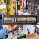 امپلی فایر ساووی SV-604 نما ترمینال های خروجی صدا و ورودی برق و فیوزها
